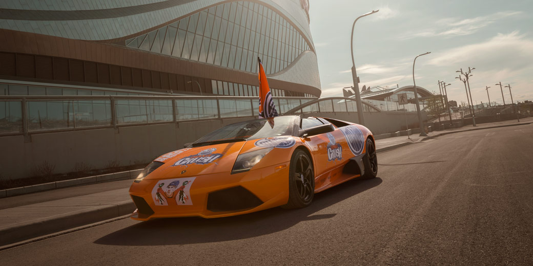 Orange Crush Lambo by Avant Garde Motorsports
