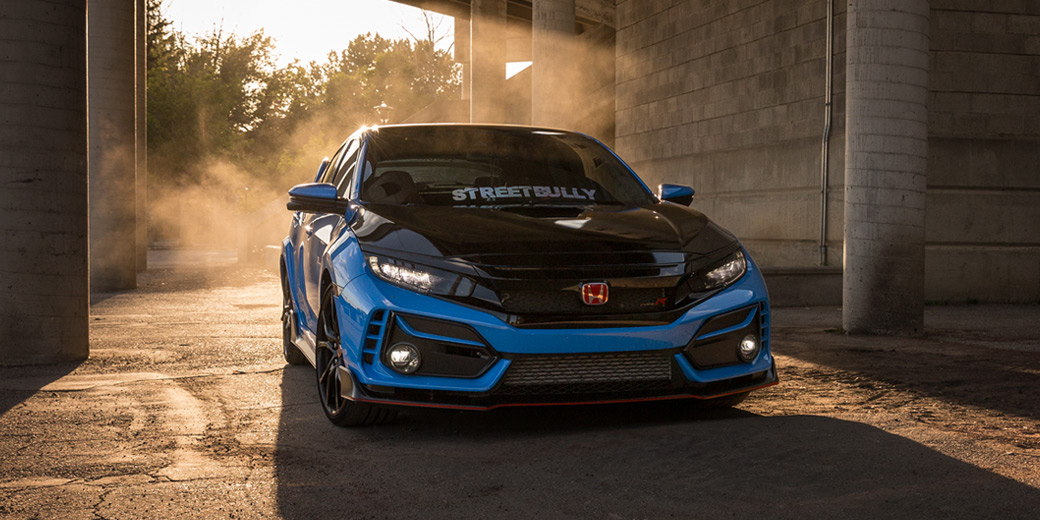 2020 Civic Type R in Boost Blue